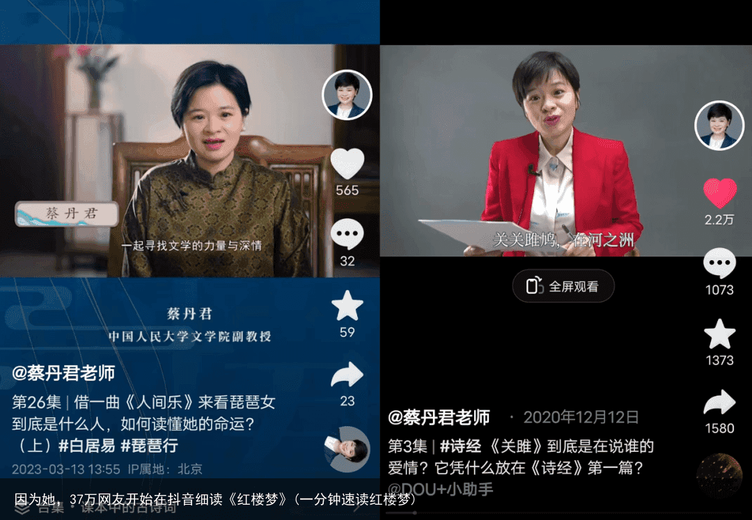 因为她，37万网友开始在抖音细读《红楼梦》(一分钟速读红楼梦)