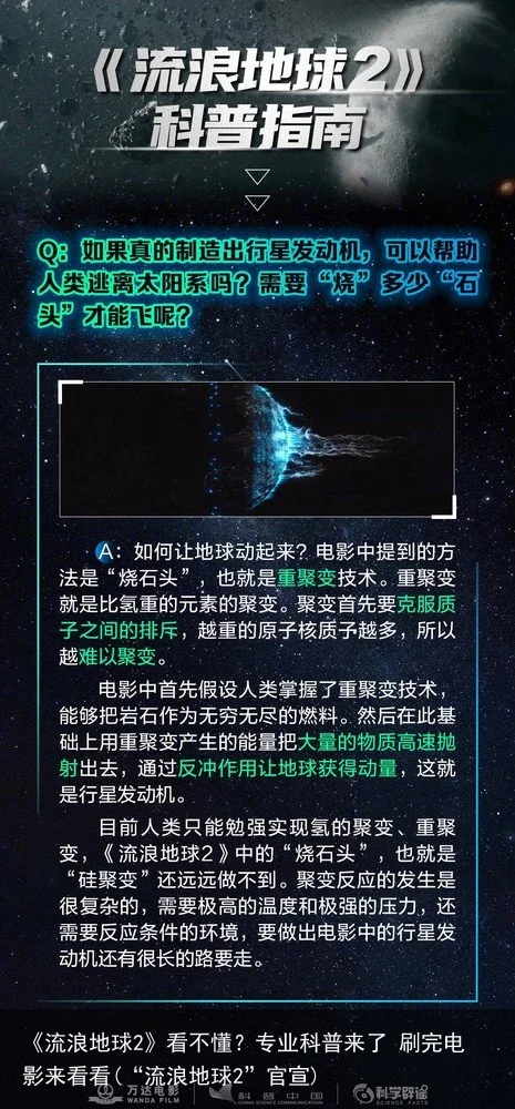 《流浪地球2》看不懂？专业科普来了 刷完电影来看看(“流浪地球2”官宣)