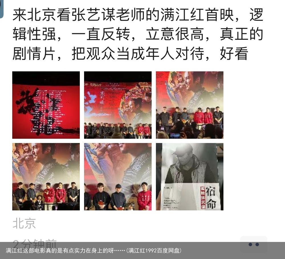 满江红这部电影真的是有点实力在身上的呀……(满江红1992百度网盘)