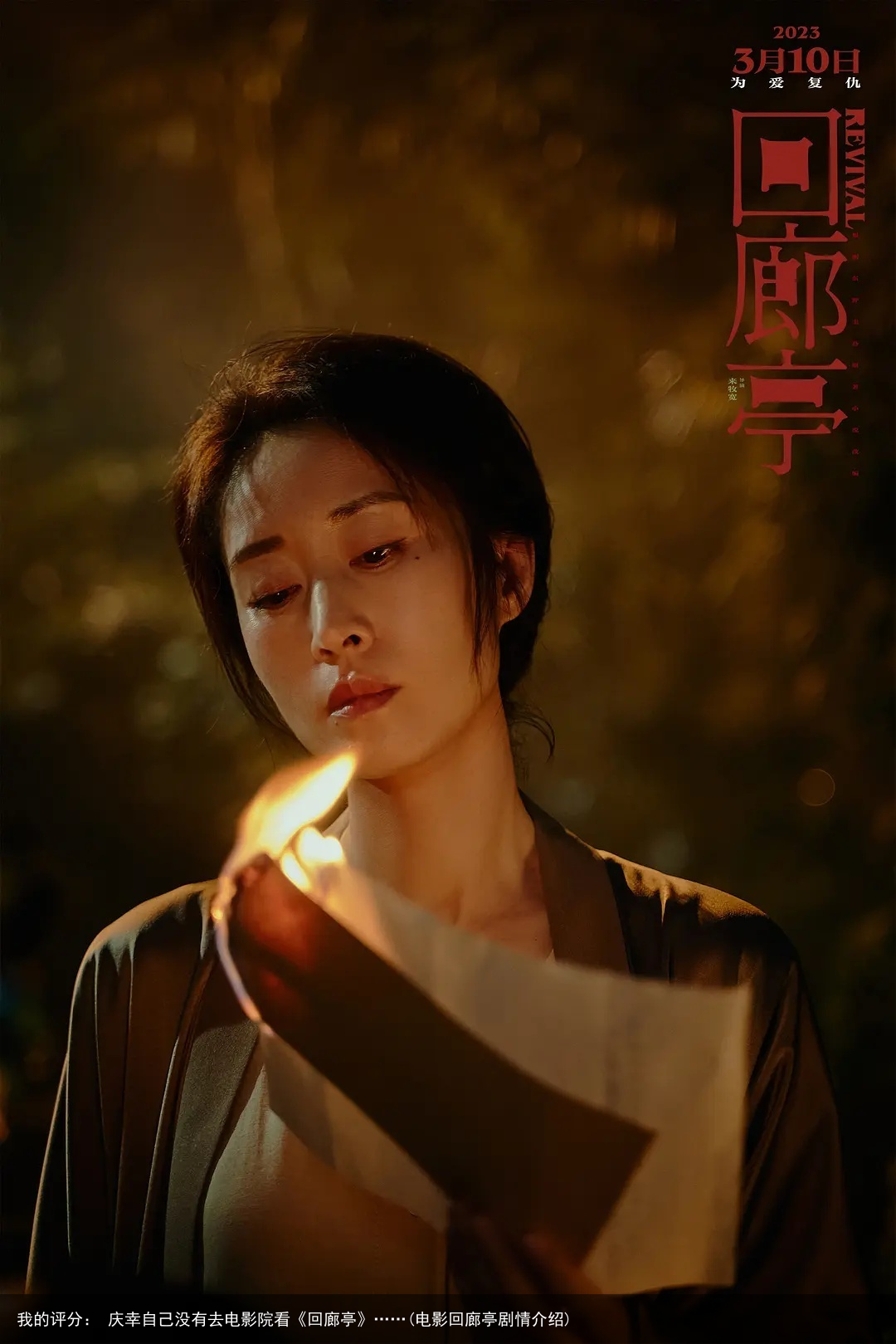 我的评分： 庆幸自己没有去电影院看《回廊亭》……(电影回廊亭剧情介绍)