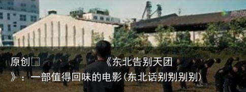 《东北告别天团》：一部值得回味的电影(东北话别别别别)